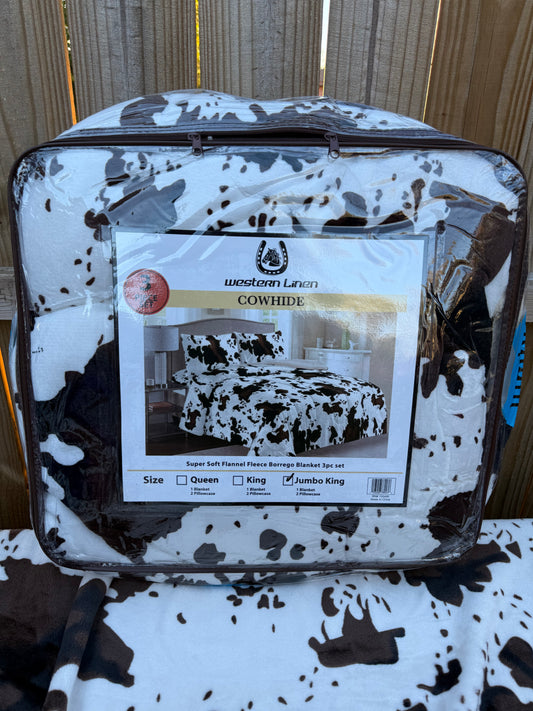 Borrego Cow Print Blanket